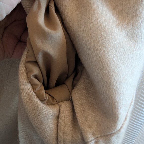 Massimo Dutti Wool blend blazer career Beige Size US10 Tailored Quiet Luxury - Picture 14 of 14